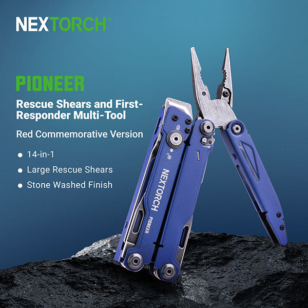 MT20 - Multi Tools Pioneer Pince Outils Multifonctions - Bleu