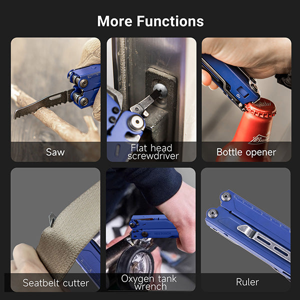 MT20 - Multi Tools Pioneer Pince Outils Multifonctions - Bleu