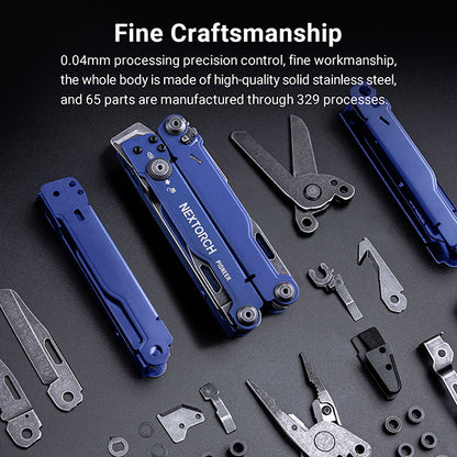 MT20 - Multi Tools Pioneer Pince Outils Multifonctions - Bleu