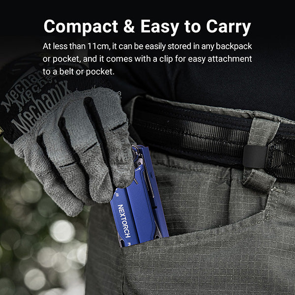 MT20 - Multi Tools Pioneer Pince Outils Multifonctions - Bleu