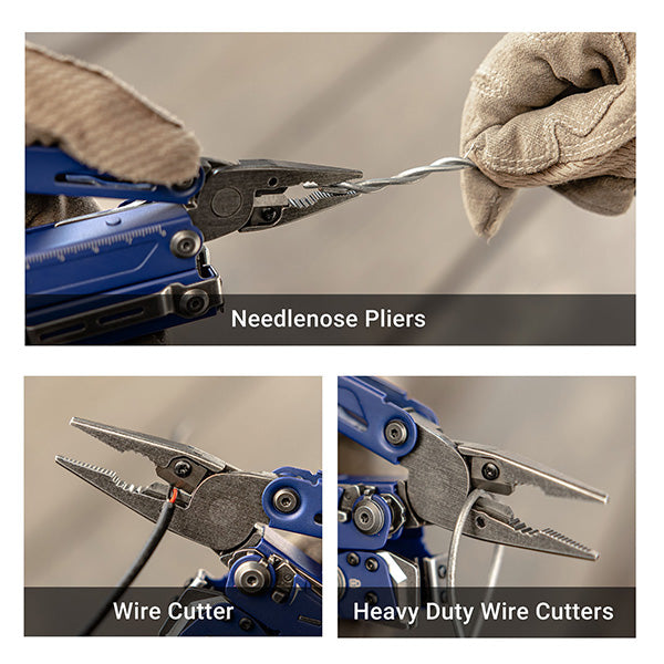 MT20 - Multi Tools Pioneer Pince Outils Multifonctions - Bleu