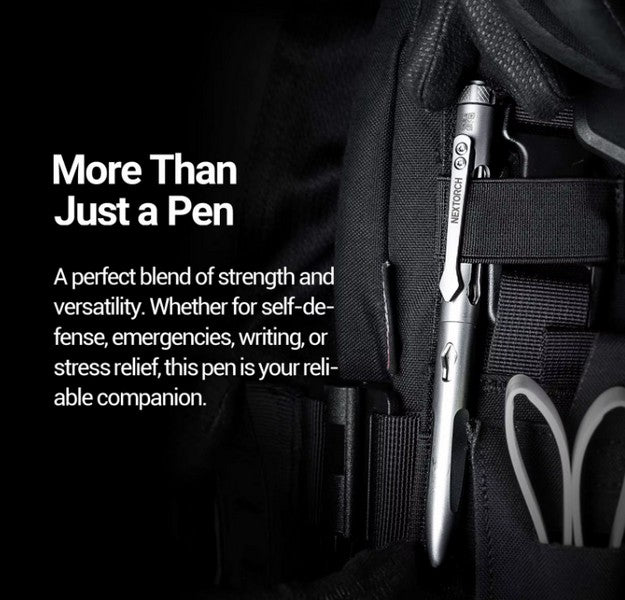NP11 Ti - Stylo tactique de sécurité avec brise vitre - Titane
