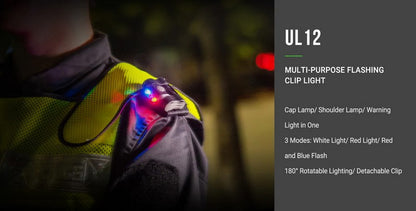 UL12 - Lampe multifonction de secours, sécurité et d'avertissement  - 17 Lumens