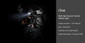 rStar - Lampe de casque tactique - 80 Lumens