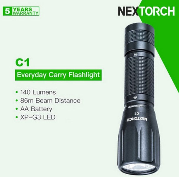 C1 - Lampe torche EDC - 140 Lumens