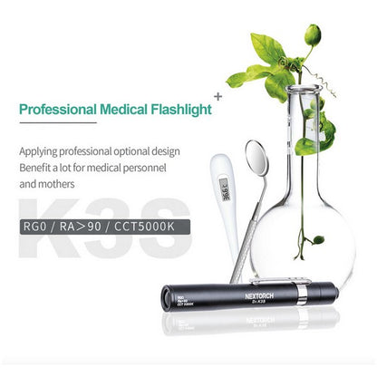 Dr. K3S - Lampe stylo médicale - 75/10 Lumens blanc et jaune