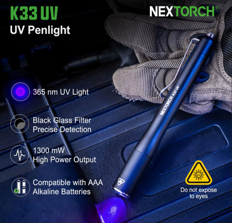 Dr. K33 UV - Lampe stylo médicale ultraviolet - 365 Nanomètres - 1300mW