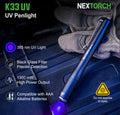 Dr. K33 UV - Lampe stylo médicale ultraviolet - 365 Nanomètres - 1300mW