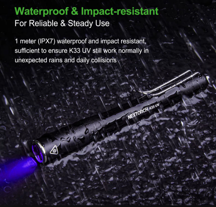 Dr. K33 UV - Lampe stylo médicale ultraviolet - 365 Nanomètres - 1300mW