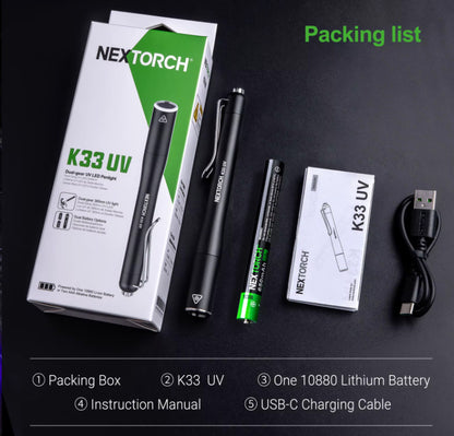 Dr. K33 UV - Lampe stylo médicale ultraviolet - 365 Nanomètres - 1300mW