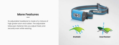 trekStar - Lampe frontale - 220 Lumens