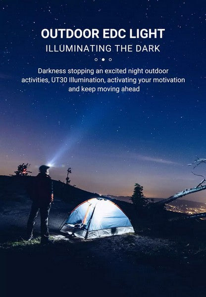 UT30 Kit Frontale - Lampe multifonction lumière rouge contrôle sans les mains - 320 Lumens