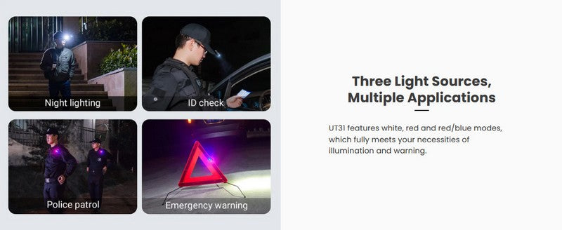 UT31 - Lampe multifonction de secours, sécurité et d'avertissement  - 220 Lumens