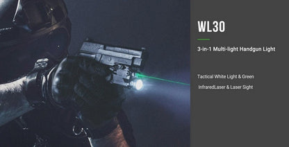 WL30 - Lampe pour arme de poing - 400 Lumens