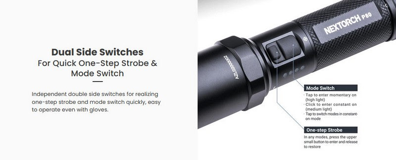 P80 - Lampe torche EDC - 1600 Lumens