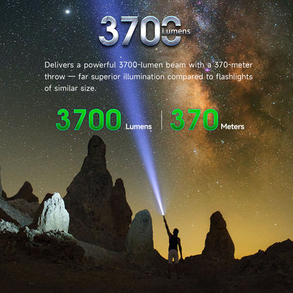 P81B - Lampe Torche 3700 Lumens rechargeable