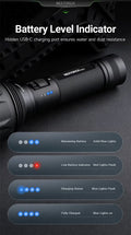 P82C - Lampe torche longue portée - 2200 Lumens