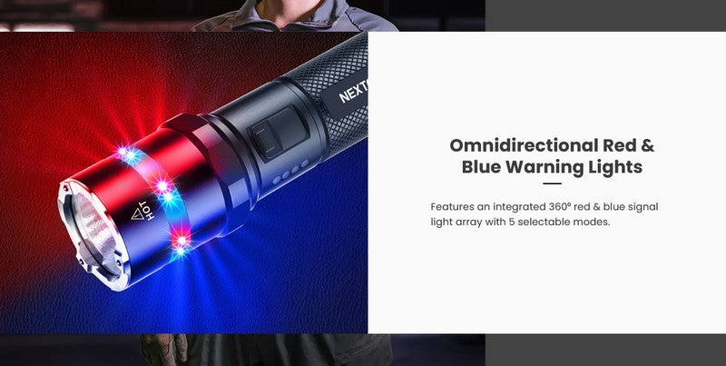 P84 - Lampe torche EDC et Balise de signalisation - 3000 Lumens