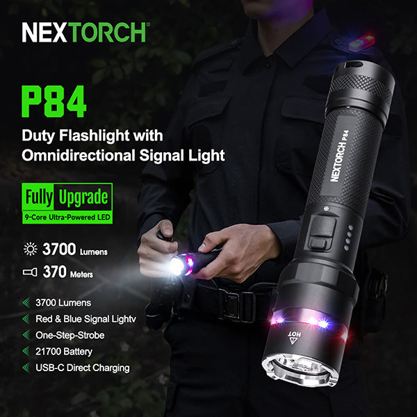 P84B - Lampe Torche 3700 Lumens rechargeable - balise de signalisation