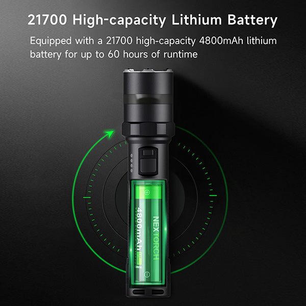 P84B - Lampe Torche 3700 Lumens rechargeable - balise de signalisation