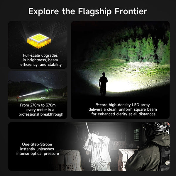 P84B - Lampe Torche 3700 Lumens rechargeable - balise de signalisation