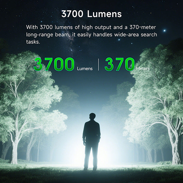 P84B - Lampe Torche 3700 Lumens rechargeable - balise de signalisation