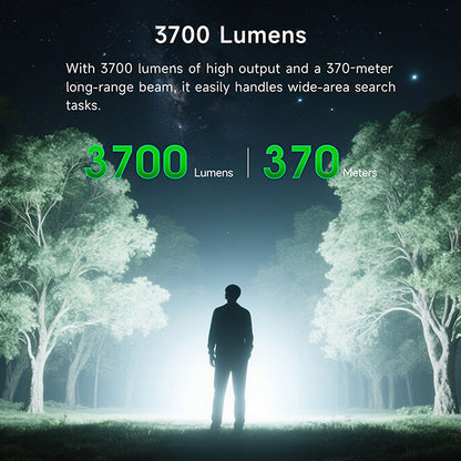 P84B - Lampe Torche 3700 Lumens rechargeable - balise de signalisation