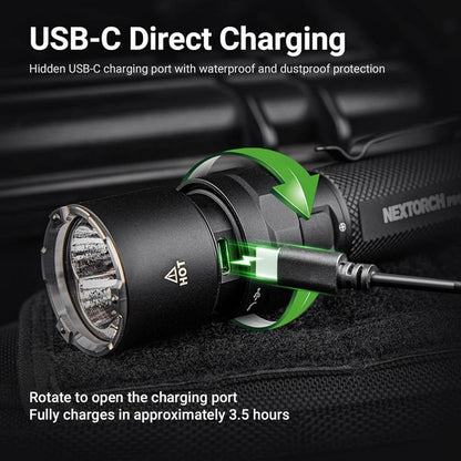 P91 - Lampe Torche Tactique - 5000 Lumens