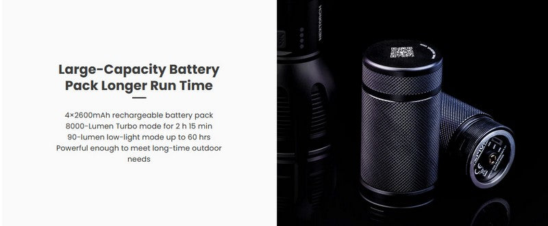 ST30 V2 - Lampe torche de recherche - 8000 Lumens