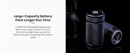 ST30 V2 - Lampe torche de recherche - 8000 Lumens