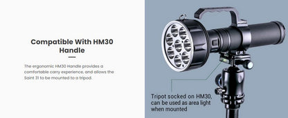 ST31 - Lampe torche de recherche - 20000 Lumens
