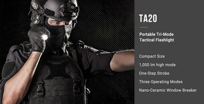 TA20  - Lampe tactique - 1000 Lumens