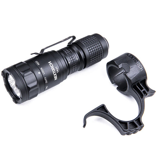 TA21 SET - Lampe Torche Tactique - lumière rouge - anneau tactique - 1300 Lumens
