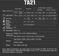 TA21 SET - Lampe Torche Tactique - lumière rouge - anneau tactique - 1300 Lumens