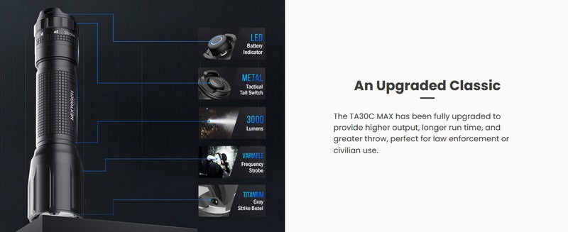 TA30C MAX  - Lampe tactique - 3000 Lumens