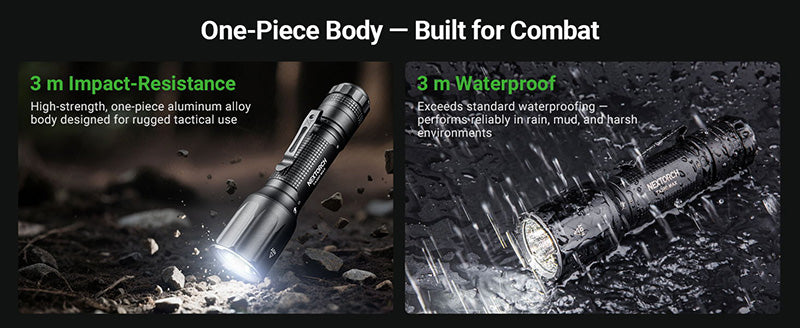 Lampe Torche Tactique Nextorch TA30D MAX SET - 4000 Lumens avec anneau tactique