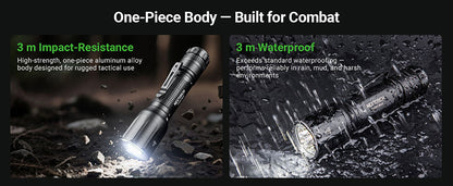 Lampe Torche Tactique Nextorch TA30D MAX SET - 4000 Lumens avec anneau tactique