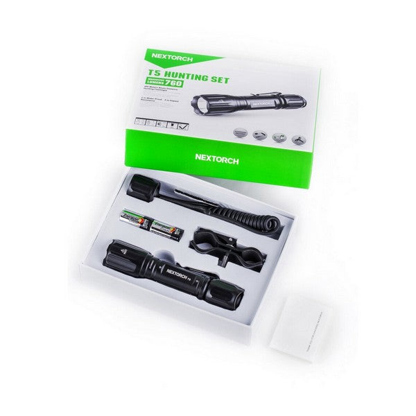 T5 SET - Lampe tactique Kit chasse - 760 Lumens