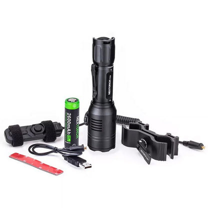 T53 SET - Lampe tactique lumière blanc, verte et rouge Kit chasse - 760 Lumens
