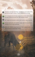 T53 SET - Lampe tactique lumière blanc, verte et rouge Kit chasse - 760 Lumens
