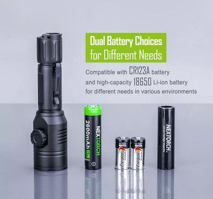 T53 SET - Lampe tactique lumière blanc, verte et rouge Kit chasse - 760 Lumens