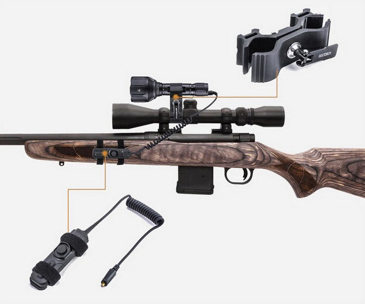 T7 MAX SET - Lampe tactique Kit chasse - 1200 Lumens