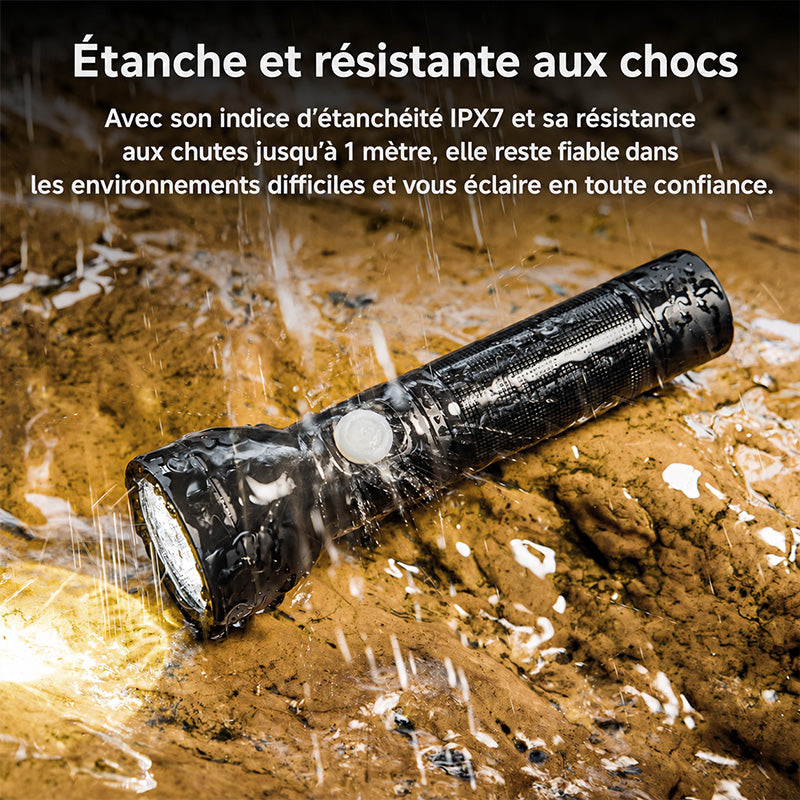 ED30 - Lampe torche rechargeable USB-C 1000 lumens