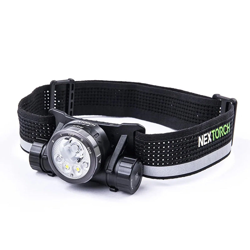hiStar - Lampe frontale rechargeable 2300 lumens lumière blanche et rouge