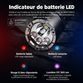P09 - Lampe tactique 2000 lumens 4 sources blanc, UV, rouge et bleu